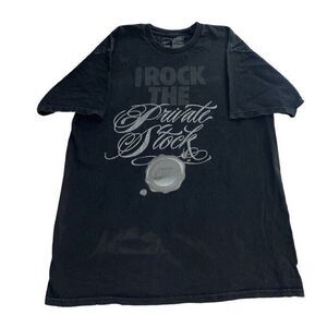 Nike Black Tee Men's Medium Private Stock T-Shirt Retro Basketball Graphic Print